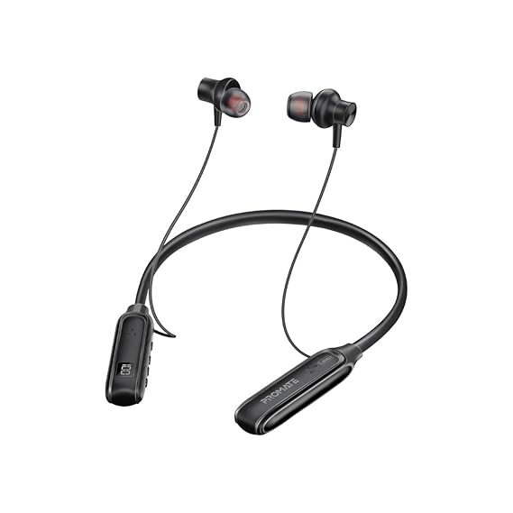 Promate Leap in Ear Neckband Earphones,Premium Dynamic Hd Sporty Neckband Earphones | 150H Playtime (2 color options)