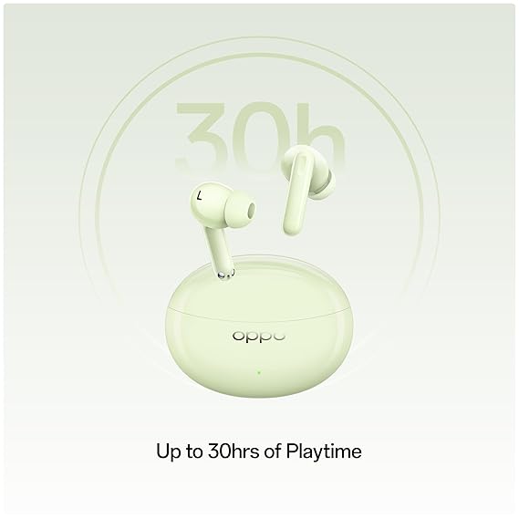 OPPO Enco Air3 Pro True Wireless in Ear Earbuds with Industry First Composite Bamboo Fiber, 49dB ANC, 30H Playtime (Green)