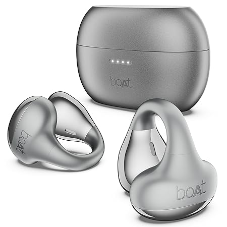 boAt Airdopes Loop OWS Earbuds w/Clip-On Fit, Air Conduction Tech, 50HRS Battery, 4Mics ENx (3 Color options)