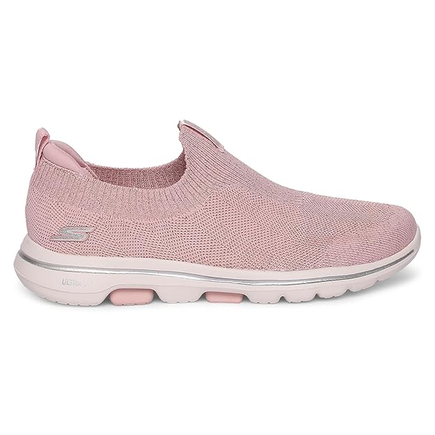 Skechers Women Go Walk 5 Starlit Walking Shoes (Pink)