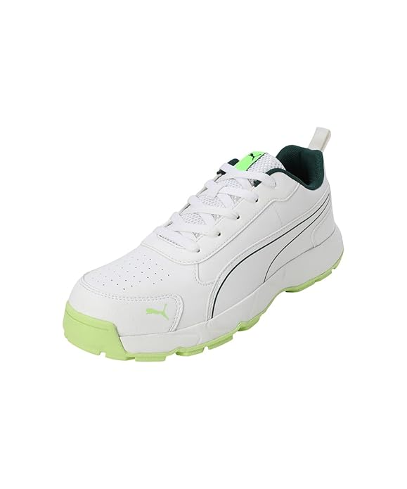 Puma Men Cricket Classicat Cricket Shoe (Green White)