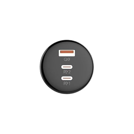 LDNIO C102 3 in 1 car Quick Charge 130W Laptop Mobile Cell Phone 100W 30W qc3.0 Dual pd Type c high Power 3 Ports car Charger