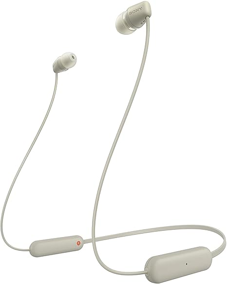 Sony WI-C100 Wireless Headphones with Customizable Equalizer for Deep Bass & 25 Hrs Battery (4 color options)