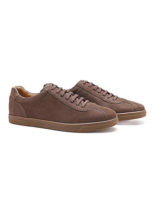 Symbol Premium Mens Smart Casual Nubuck Leather Sneakers