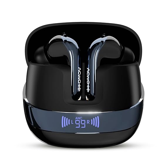 ACwO DwOTS 747 TWS Earbuds | Dual Device Connectivity | ANC 32dB | 4 AI-ENC Mics | 65H Playback (3 color options)