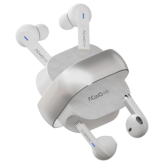 ACwO Dwots Fire India's First in Ear + Half-in-Earbuds in One Case, 3+3 EQ Modes, Wireless Charging Enabled, AI-ENC with Quad Mic (3 Color options)