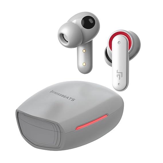 CrossBeats Fury Max Gaming TWS in-Ear Buds |100hr Playtime Bluetooth Earphones | RGB Lights | BT v5.4 (2 color options)