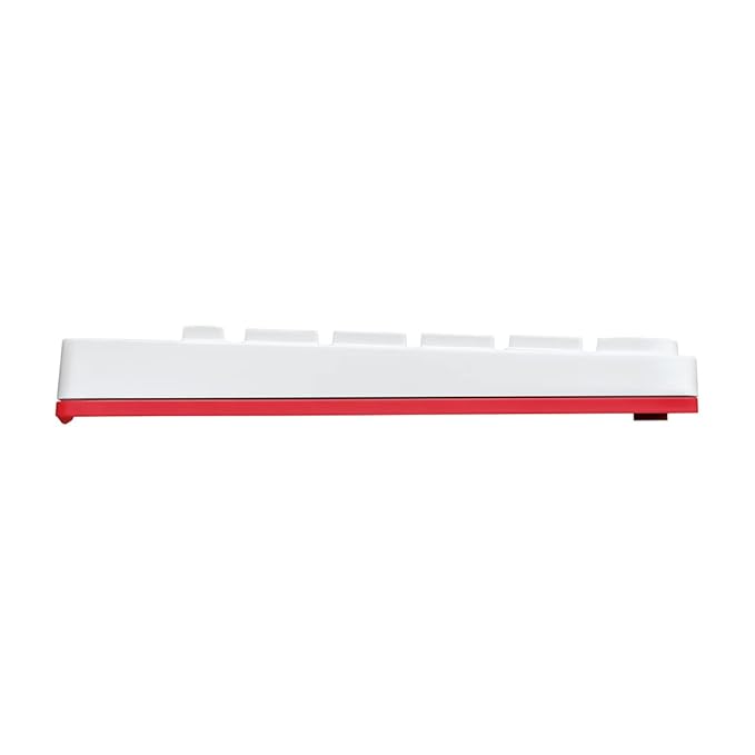 Logitech MK240 Nano USB Wireless Keyboard and Mouse Set, 12 Function Keys 2.4GHz Wireless, 1000DPI,Spill-Resistant Design, PC/Mac, White/Vivid Red