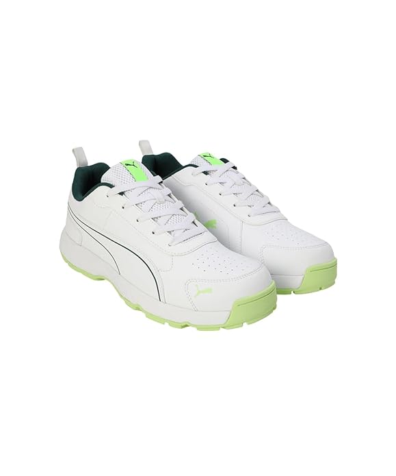 Puma Men Cricket Classicat Cricket Shoe (Green White)