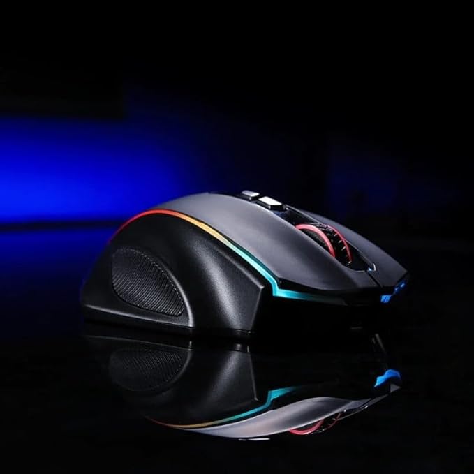 Redragon M686 Wireless Gaming Mouse, 16000 DPI Wired/Wireless Gamer Mouse with Professional Sensor, 45-Hour Durable Power Capacity, Customizable Macro and RGB Backlight for PC/Mac/Laptop