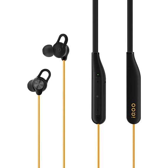 iQOO Wireless Sport | Bluetooth in-Ear Earphones with Mic | 11.2mm Driver | 80ms Low Latency | 18 hrs Battery