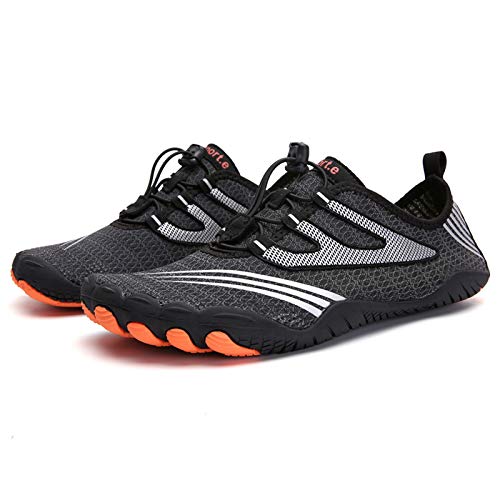ANDUNE Men's Barefoot & Minimalist Shoes - Black Blaze | Wide Toe Box | Zero Drop Sole