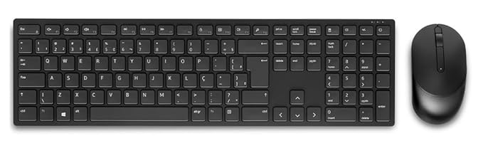 Dell KM5221W Wireless Combo - RF 2.4GHz Wireless Keyboard with 12 Programmable Keys and 3 Button Optical Mouse, Spill-Resistant Keys,