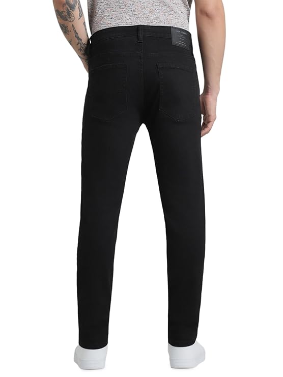 JACK & JONES Men's Regular Fit Mid Rise Jeans