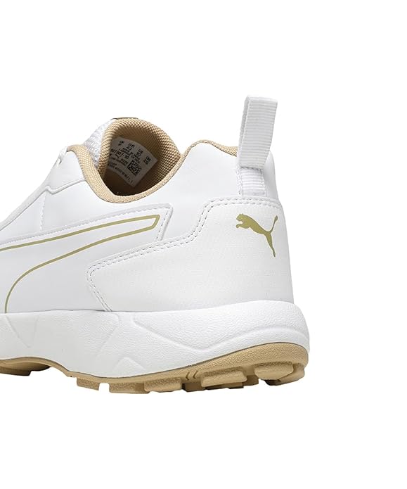 Puma Men Cricket Classicat Cricket Shoe (Gold White)
