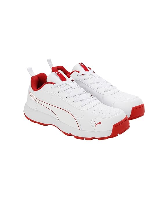 Puma Men Cricket Classicat Cricket Shoe (Red White)