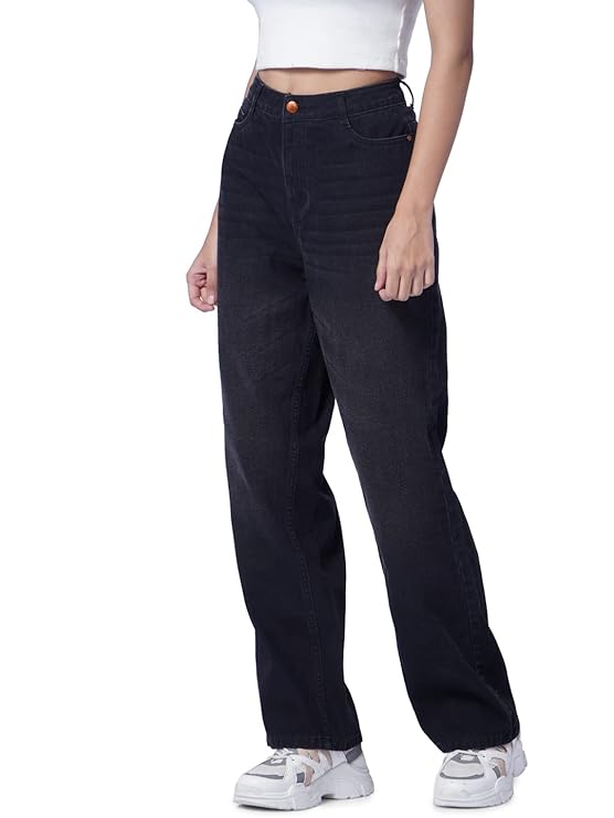 ONLY Women's Loose High Rise Jeans