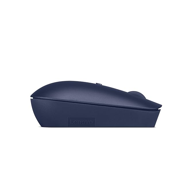 Lenovo 540 USB-C Compact Wireless Mouse (2400 DPI Sensor, 2.4GHz Wireless Nano USB, 4-Button (left click, right click, scroll click, DPI)|Ambidextrous Design | 3 Year Warranty |Abyss Blue)