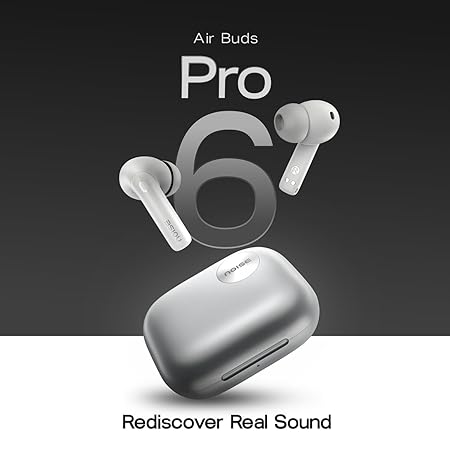 Noise Newly Launched Air Buds Pro 6 in-Ear Truly Wireless Earbuds with Hybrid ANC (up to 49dB) - 3 color options