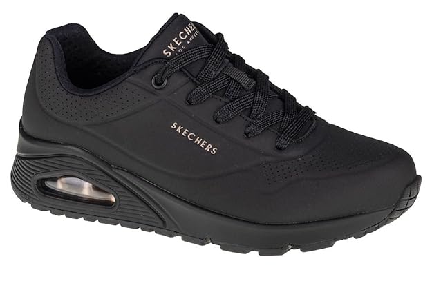 Skechers Women Uno Stand On Air Sneakers (Black)