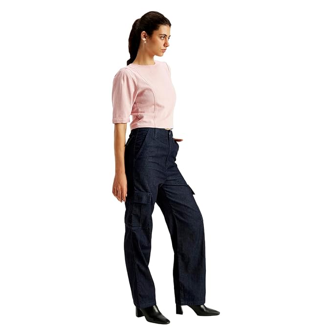 Levi's Women's High Rise Baggy Fit Cargo Jeans