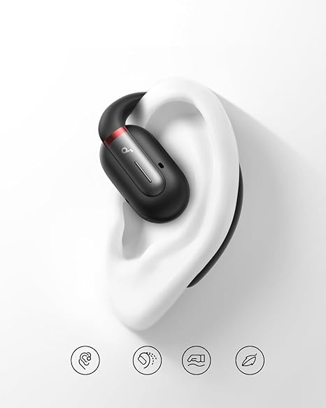 soundcore by Anker V30I Open-Ear Open Ear Headphones, 36H Playtime,Bluetooth 5.3,App Control,Clear Calls,Wireless Earbuds (Black)