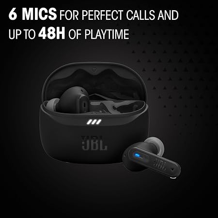 JBL New Launch Tune Beam 2 TWS, ANC Earbuds, 48Hr Playtime, 6 Mics for Clear Calls (3 Color options)