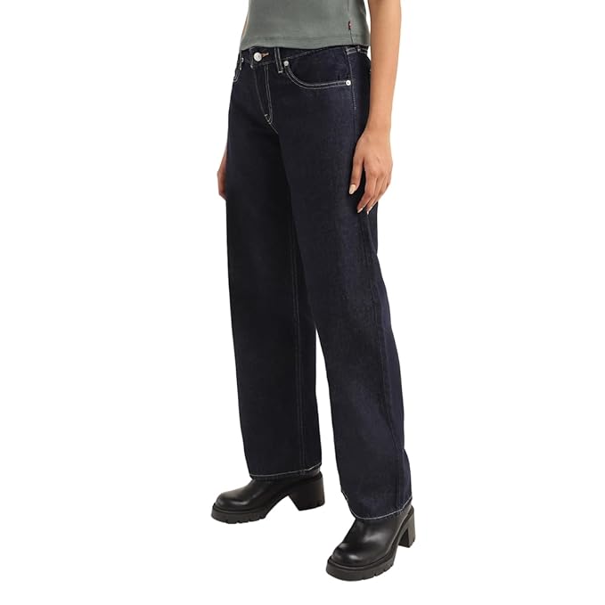 Levi's Women's Mid Rise 94 Baggy Wide Leg Jeans