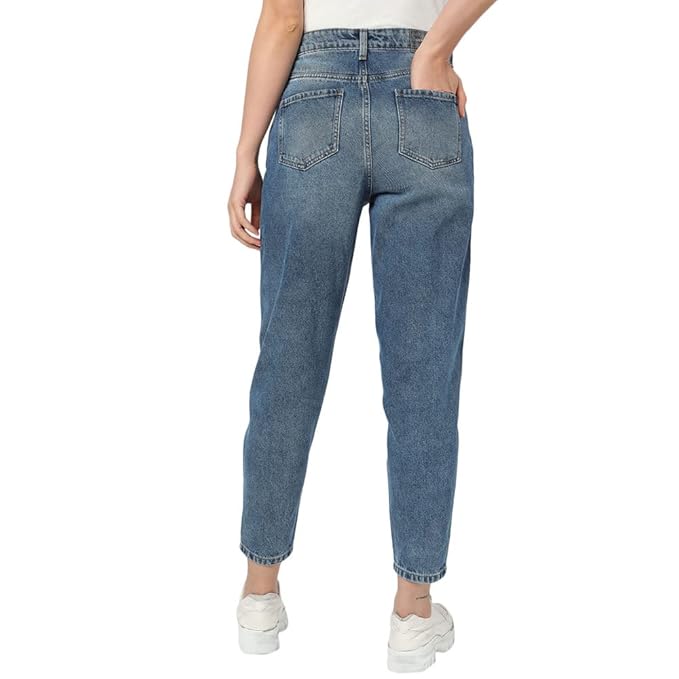 VERO MODA Cotton High Rise Straight Fit Women's Jeans