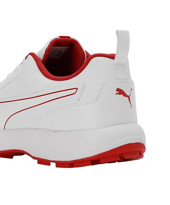 Puma Men Cricket Classicat Cricket Shoe (Red White)