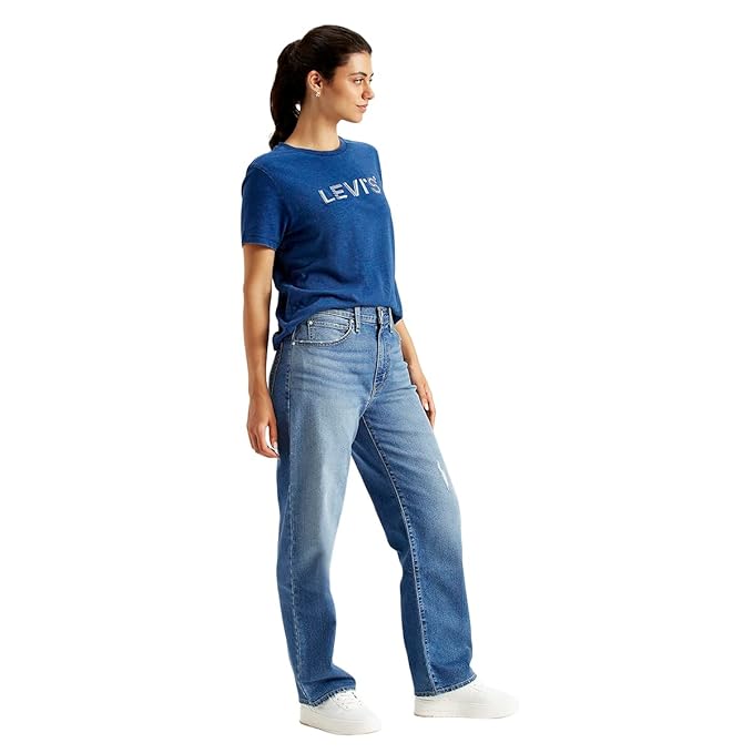 Levi's Women's Mid Rise 94 Baggy Wide Leg Jeans