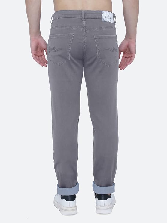 Awack Strechable Denim Regular Fit Mid Waist Light Weight Soft Feel Stretchable Denim Jeans Pant for Men