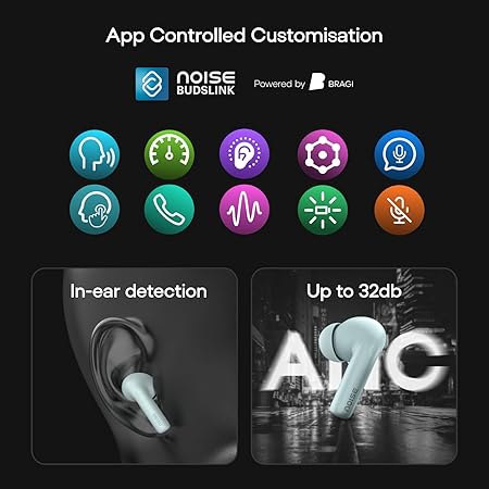 Noise Newly Launched Air Buds 6 in-Ear Bluetooth TWS - AI Enabled Smartbuds, ANC (up to 32db) - 3 color options