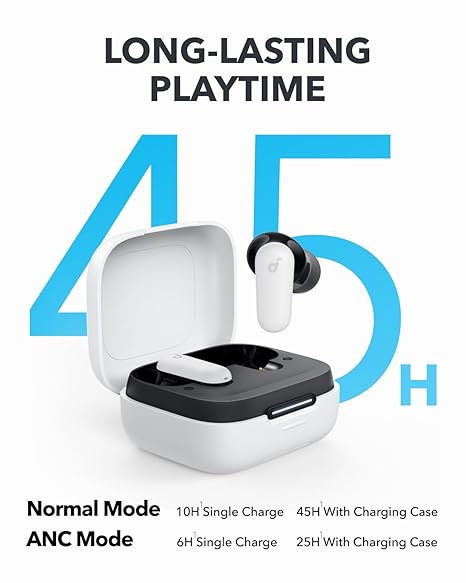 soundcore R50I NC by Anker Noise Cancelling in Ear Earbuds,Strong 42Db Adaptive Noise Cancelling,Powerful Bass,45H Playtime (5 Color options)