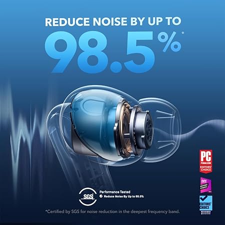 soundcore Liberty 4 NC Wireless in Ear Earbuds,Noise Reduction, 50H Battery (4 Color options)