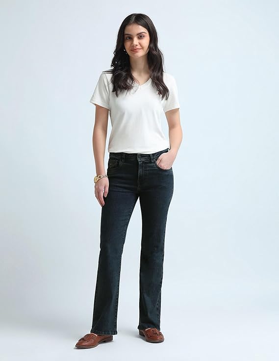 U.S. POLO ASSN. Women's Loose High Rise Jeans