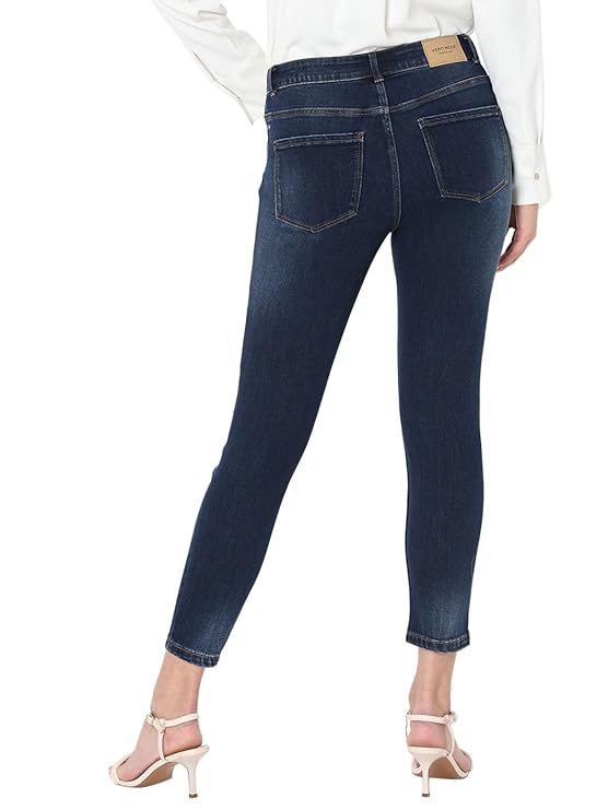 VERO MODA Women's High Rise Skinny Jeans