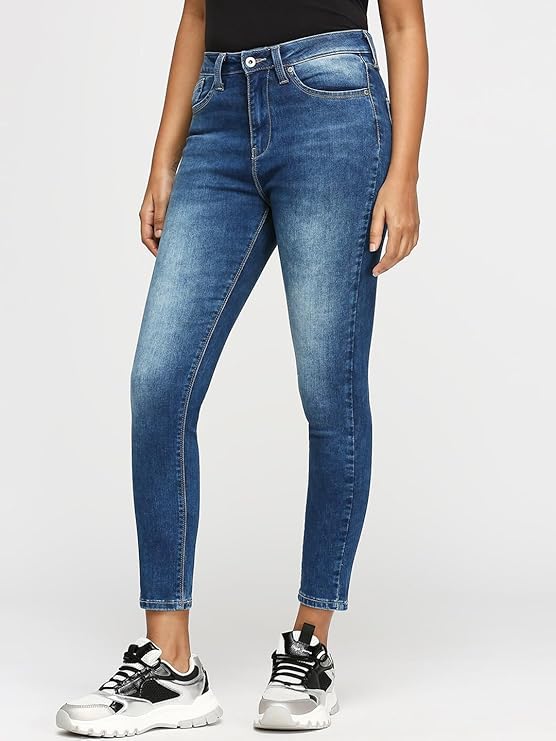 Pepe Jeans Women High Rise Regular Fit Jeans