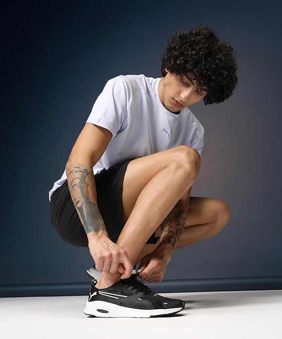 Puma Mens Profoam Fuego Res Running Shoe (Black - White)