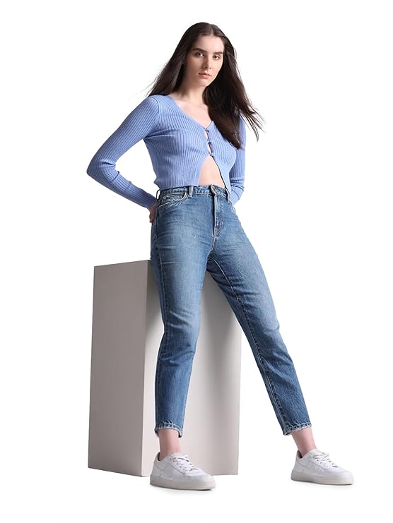 ONLY Women's High Rise Slim Jeans