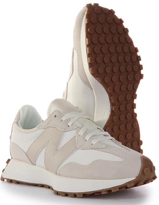 new balance Womens 327 Sneaker (White Pink)