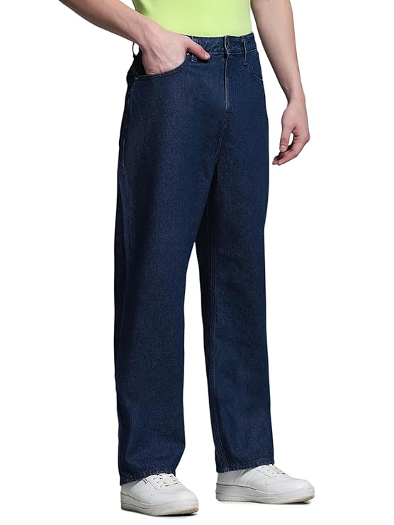 JACK & JONES Men's Mid Rise Loose Jeans