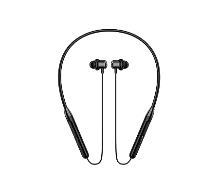Lazor Groove EA106 Wireless Neckband with Ear fins earhooks, Stereo sound, 15 hours playback time (Black)