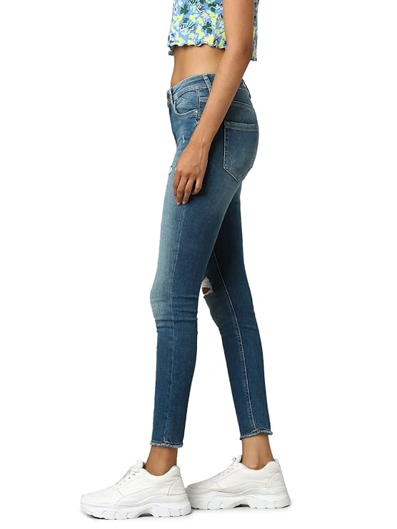 ONLY Women's Mid Rise Skinny Jeans