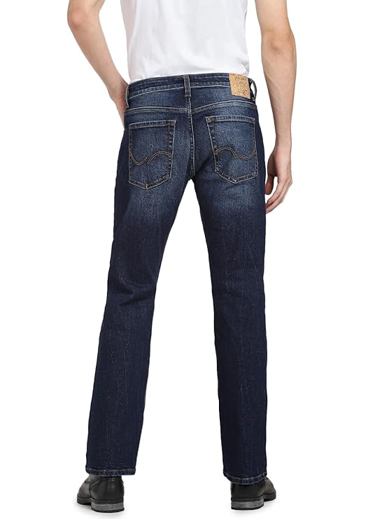 JACK & JONES Men Low Rise Bootcut Light Fade Jeans