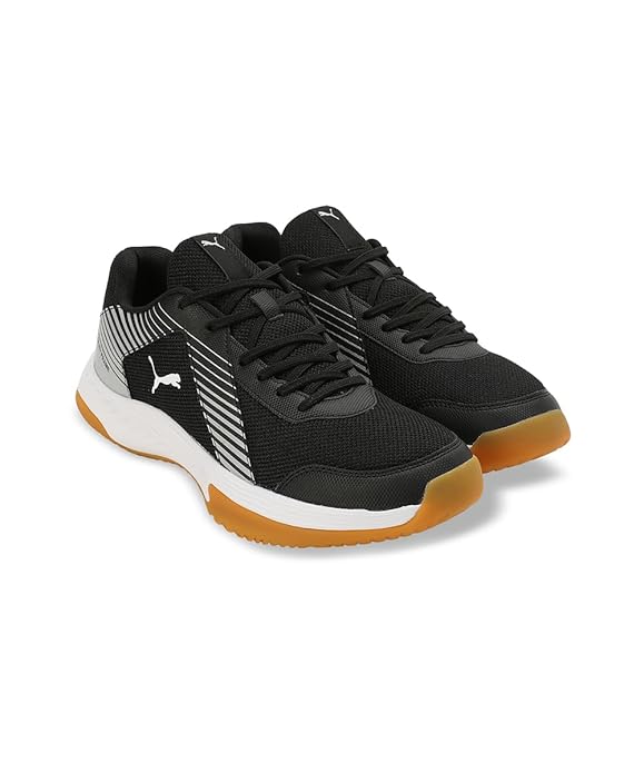 Puma Unisex Adult Badminton Smash Sprint Tennis Shoe (BLACK)