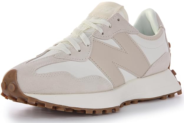 new balance Womens 327 Sneaker (White Pink)