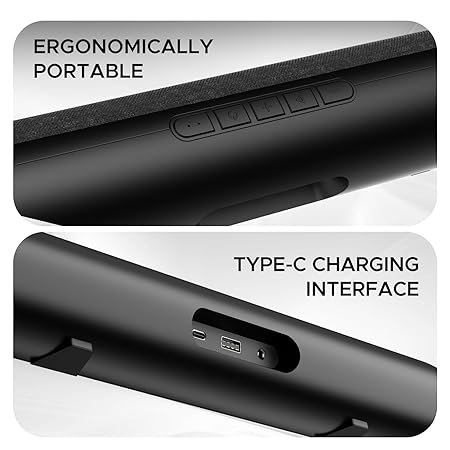 Boat Aavante bar 600 Bluetooth Soundbar with 25W RMS Boat Signature Sound, 2.0 Channel, Upto 7 Hours Playback (Jade Black)