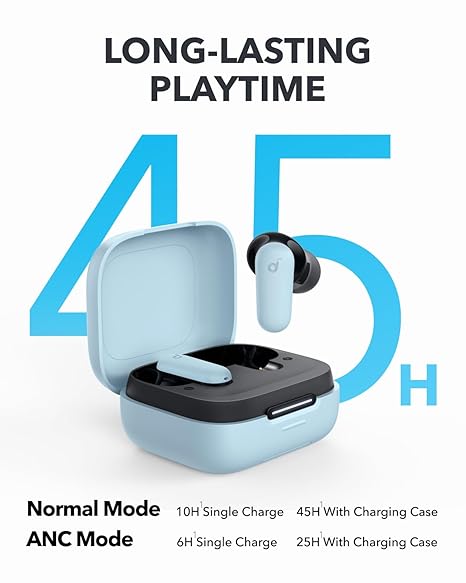 soundcore R50I NC by Anker Noise Cancelling in Ear Earbuds,Strong 42Db Adaptive Noise Cancelling,Powerful Bass,45H Playtime (5 Color options)