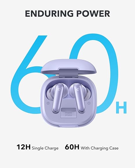 soundcore P40I by Anker,Noise Cancelling Wireless in Ear Earbuds, 60H Playtime,2-in-1 Case and Phone Stand (3 Color options)